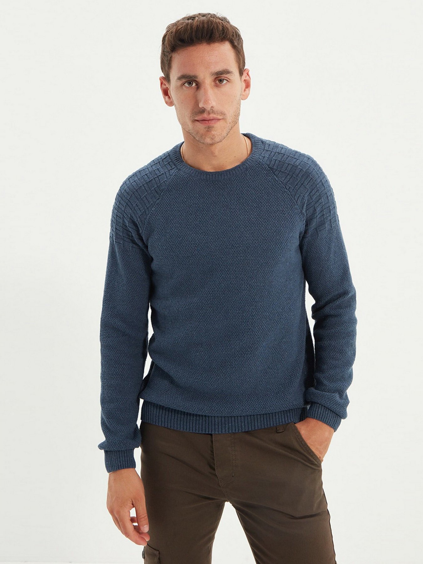 Джемпер Trendyol модель TMNAW21KZ1587/Mavi Фото