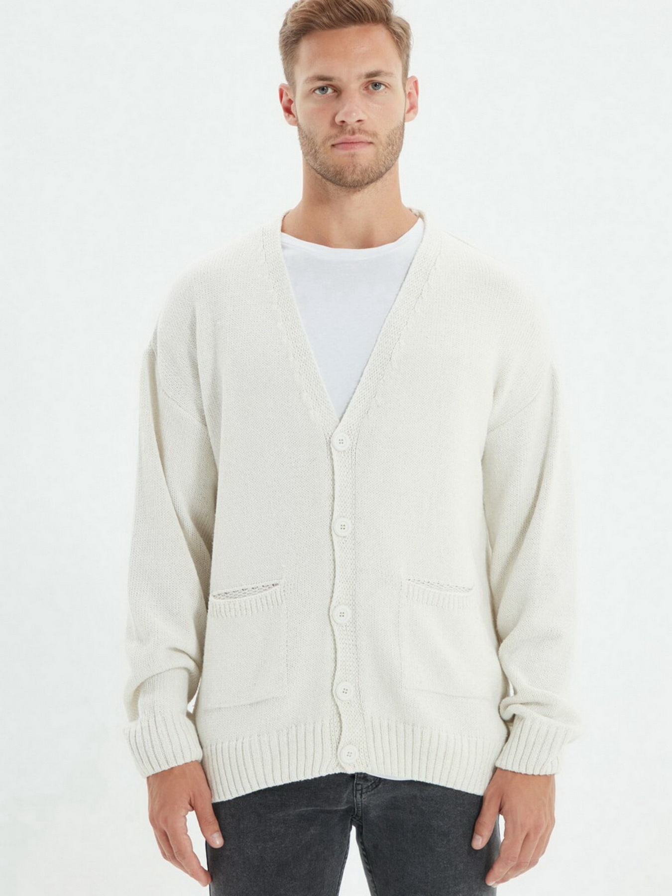Кардиган Trendyol модель TMNAW22HI0070/Ekru Кардиган Trendyol модель TMNAW22HI0070/Ekru Фото