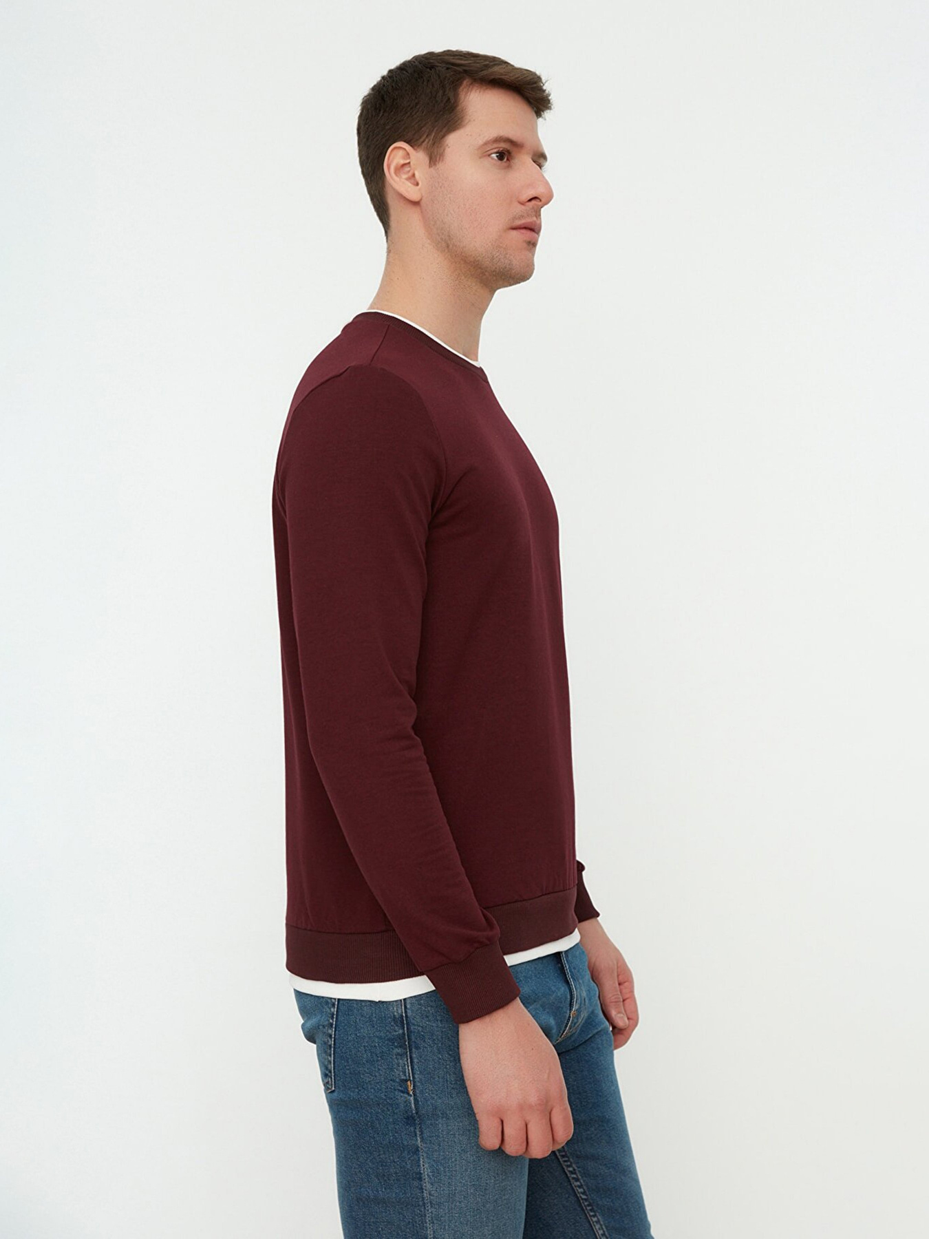 Світшот Trendyol модель TMNAW22SW0658/Bordo Світшот Trendyol модель TMNAW22SW0658/Bordo Фото