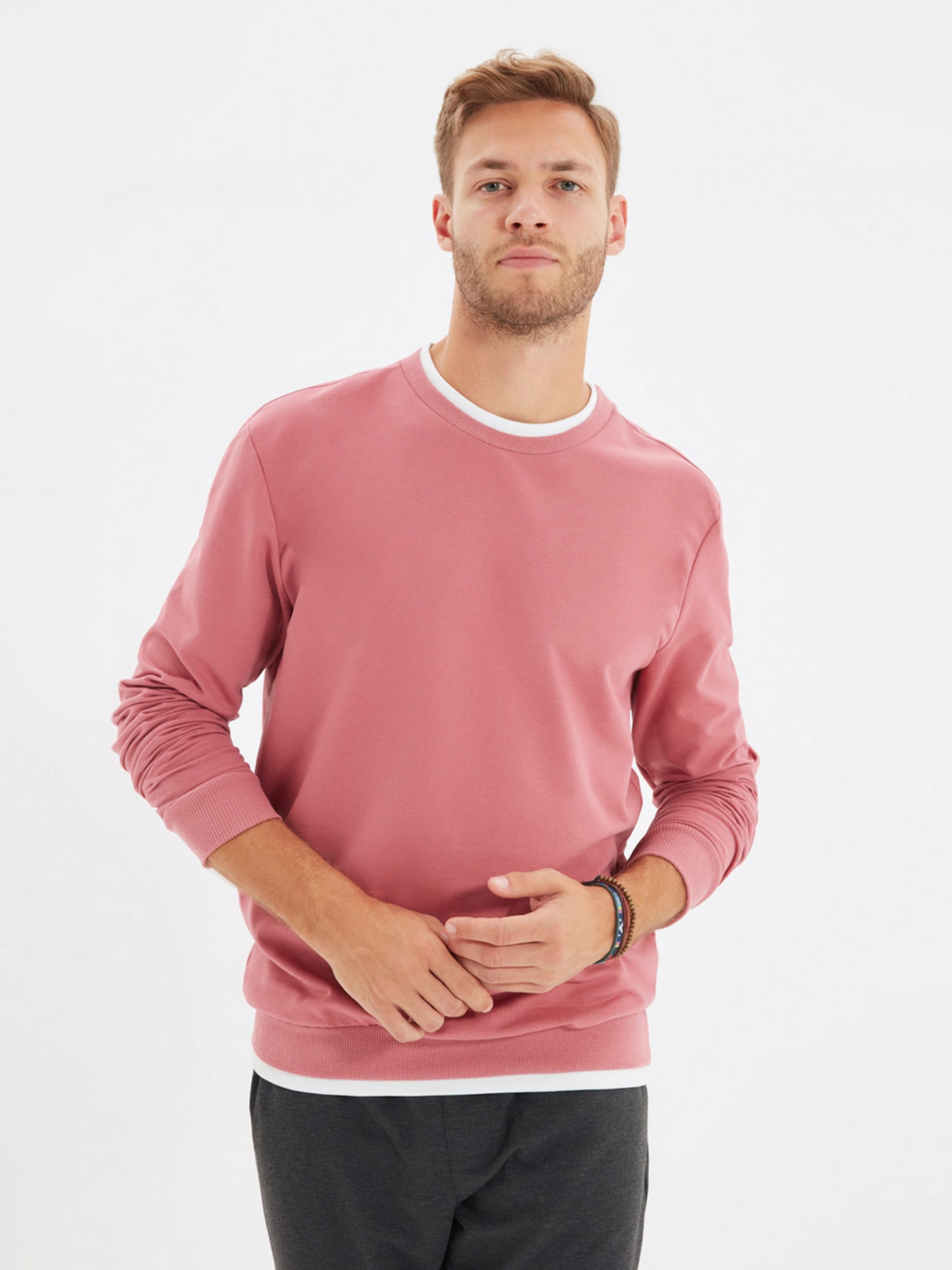 Свитшот Trendyol модель TMNAW22SW0658/Gul Kurusu Фото