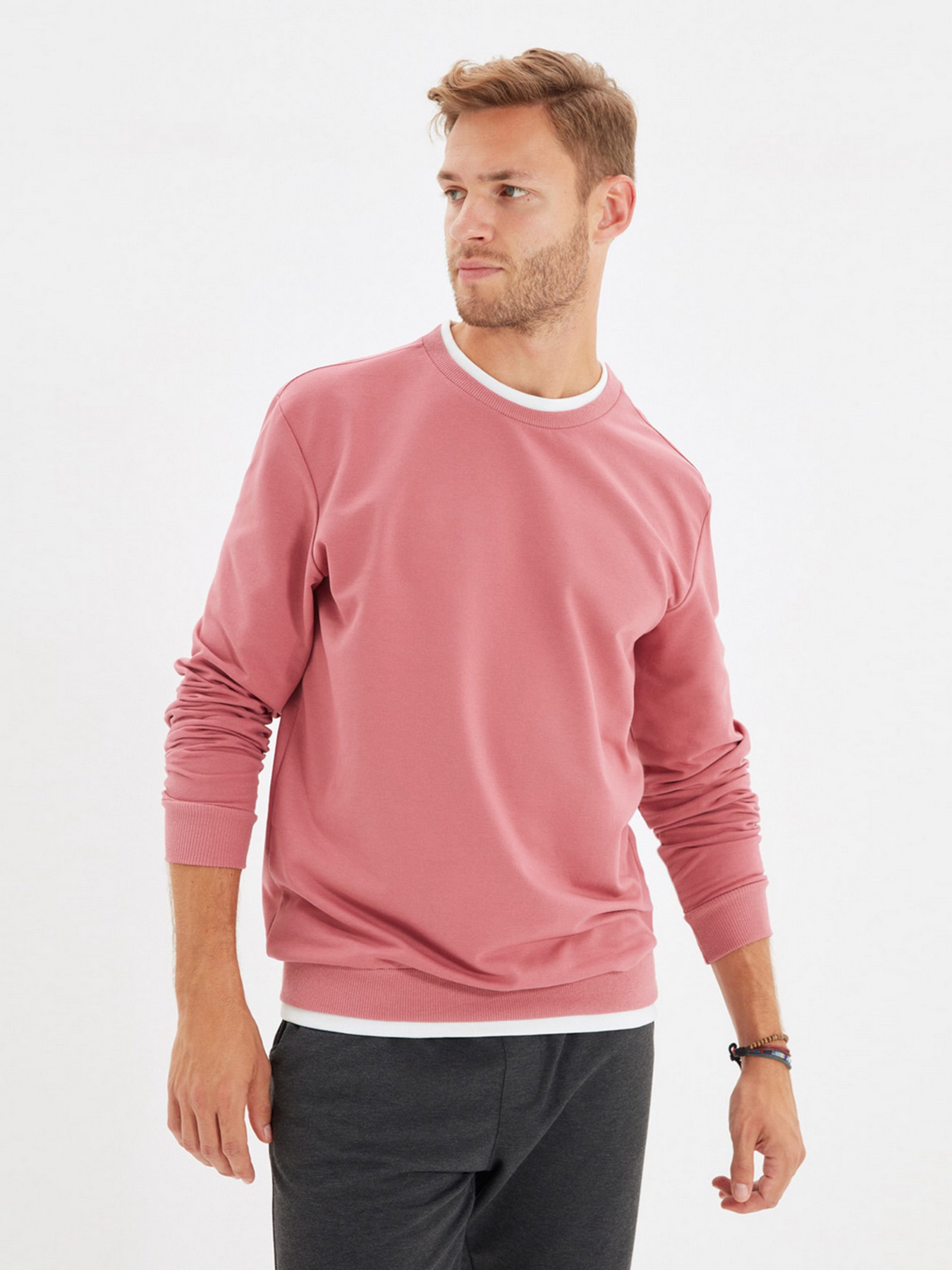 Свитшот Trendyol модель TMNAW22SW0658/Gul Kurusu Фото