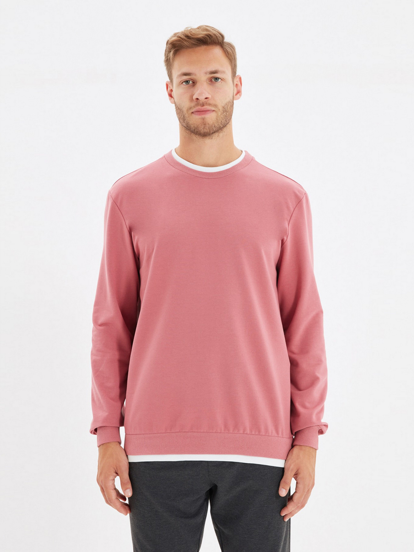 Свитшот Trendyol модель TMNAW22SW0658/Gul Kurusu Фото