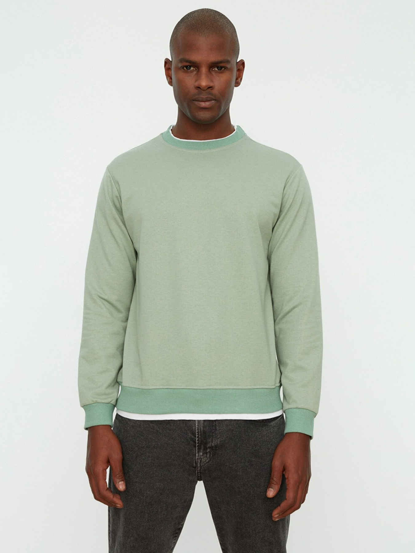 Свитшот Trendyol модель TMNAW22SW0658/Mint Фото