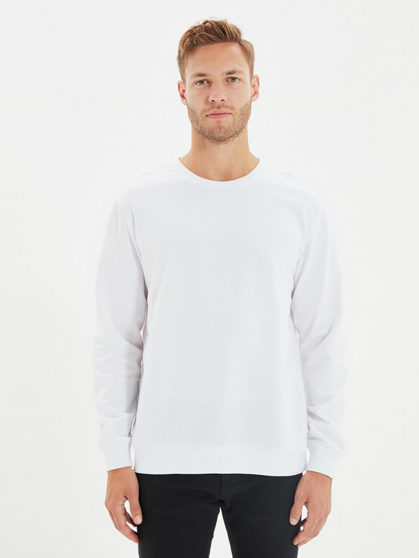 Світшот Trendyol модель TMNAW20SW0164/Beyaz Фото