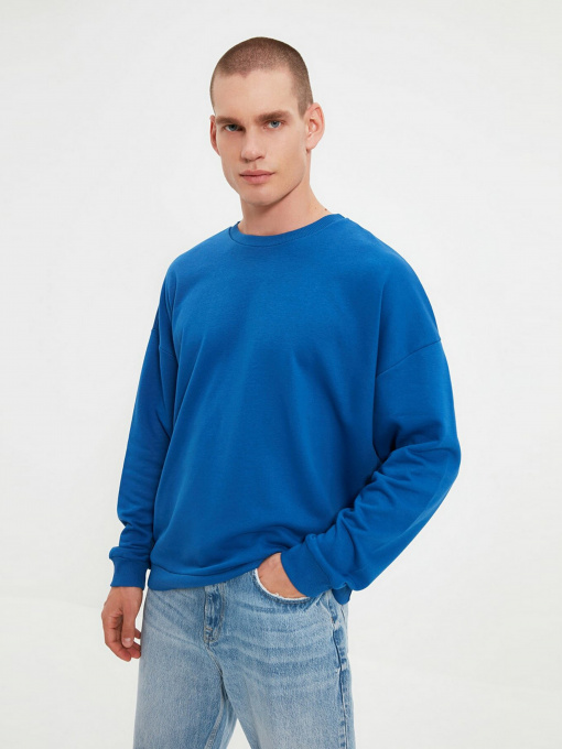 Свитшот Trendyol модель TMNAW22SW0612/Indigo Фото