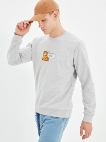 Свитшот Trendyol модель TMNAW21SW0569/Gri Фото
