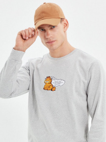 Свитшот Trendyol модель TMNAW21SW0569/Gri Фото