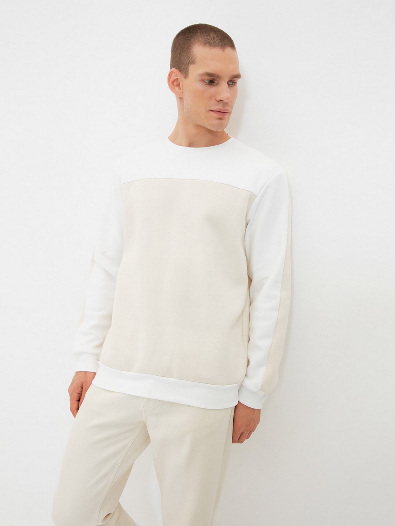 Свитшот Trendyol модель TMNAW21SW1016/Bej Фото