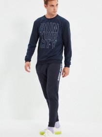 Спортивні штани Trendyol модель TMNAW22EA0254/Lacivert Фото