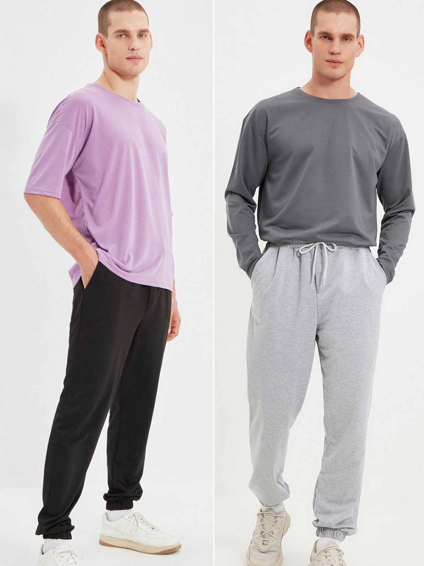 Набор спортивных штанов Trendyol модель TMNAW22EA0325/Siyah-Gri Фото