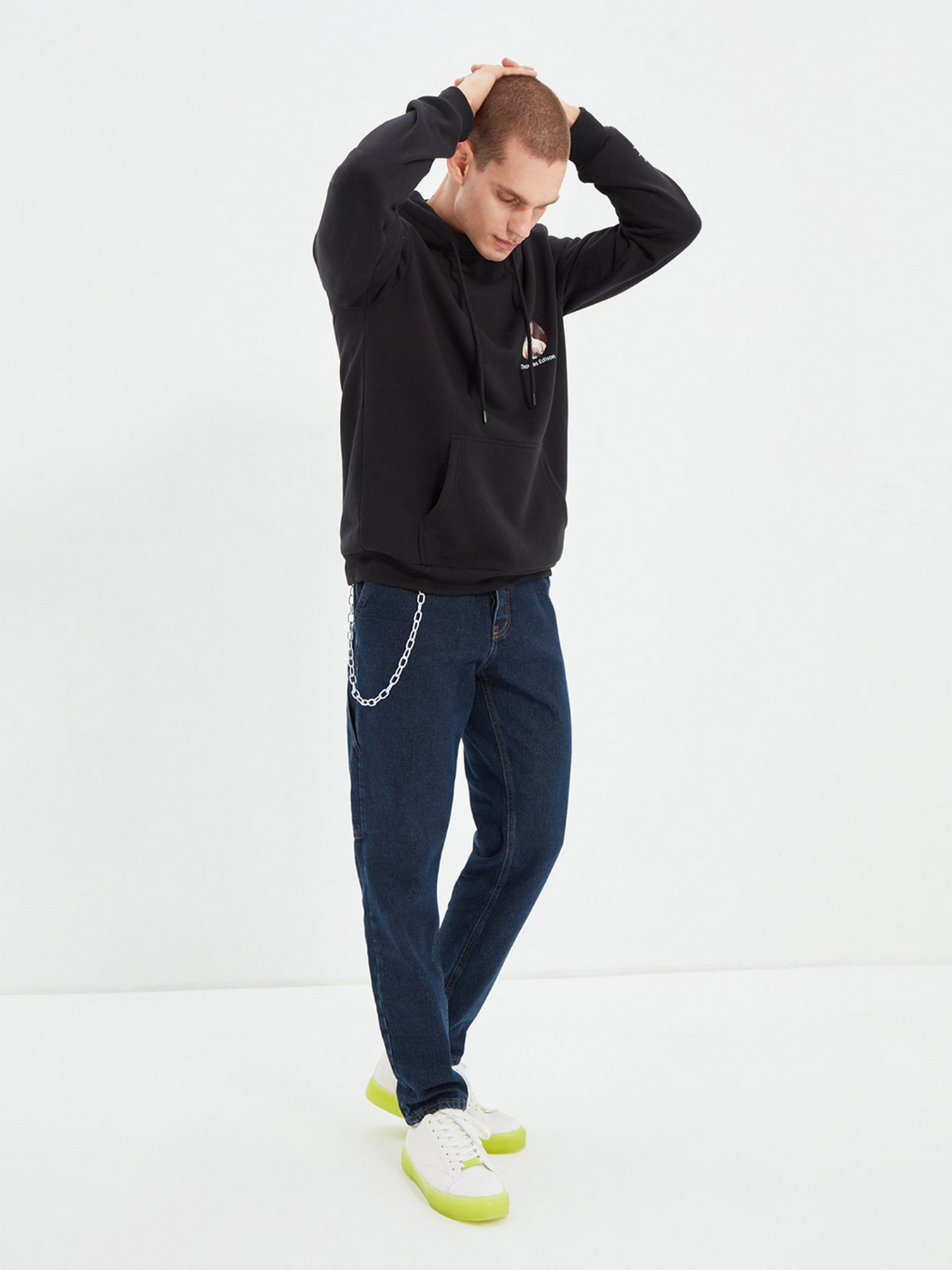 Прямі джинси Trendyol Relax модель TMNAW22JE0198/Indigo Фото