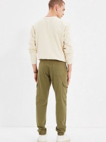 Брюки повседневные Trendyol модель TMNAW22PL0303/Haki Фото