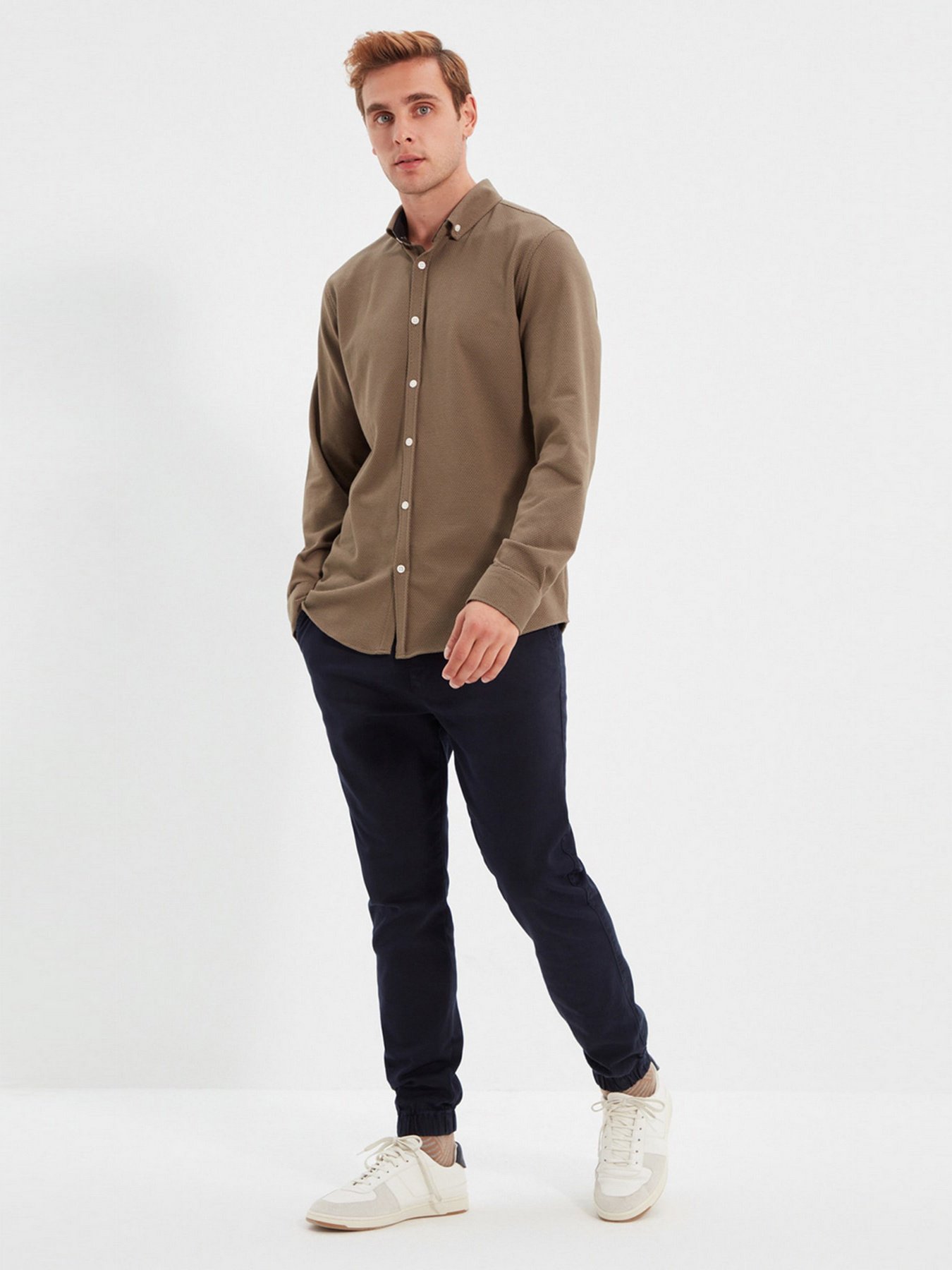 Брюки повседневные Trendyol модель TMNAW22PL0304/Lacivert Фото