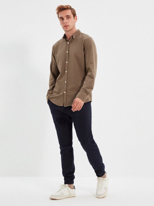 Брюки повседневные Trendyol модель TMNAW22PL0304/Lacivert Фото