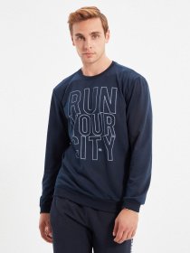 Свитшот Trendyol модель TMNAW22SW0345/Lacivert Фото