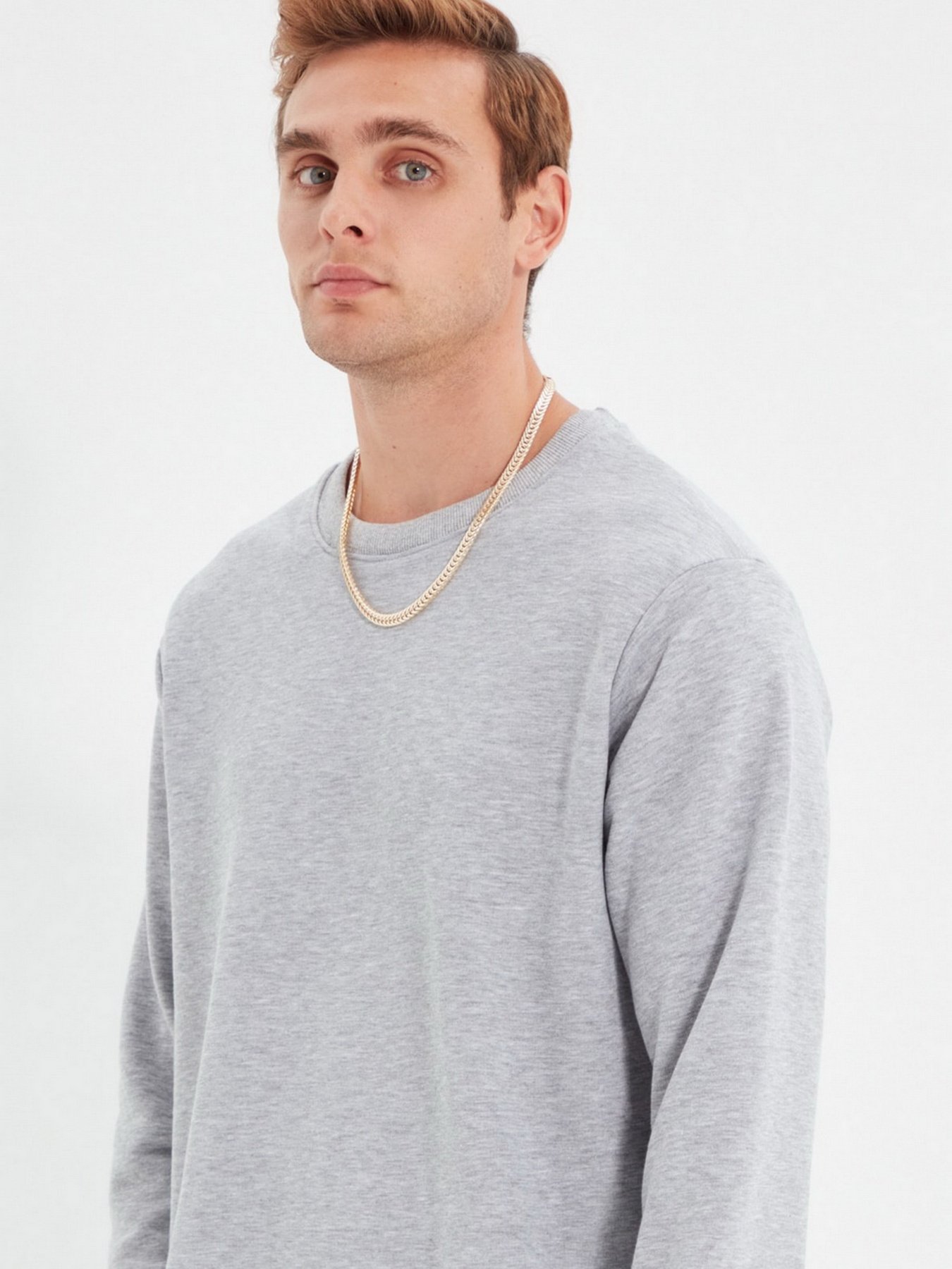 Свитшот Trendyol модель TMNAW22SW0354/Gri Фото
