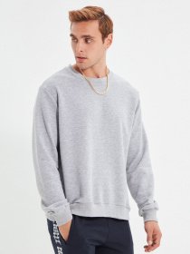 Свитшот Trendyol модель TMNAW22SW0354/Gri Фото
