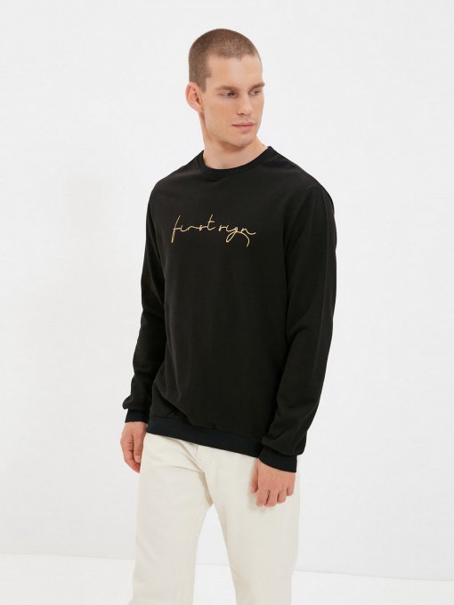 Свитшот Trendyol модель TMNAW22SW1058/Siyah Фото