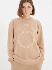 Свитшот Trendyol модель TMNAW22SW1419/Camel Фото