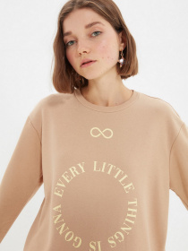 Свитшот Trendyol модель TMNAW22SW1419/Camel Фото