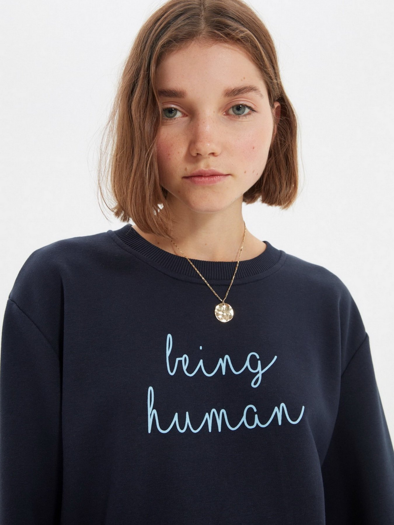 Свитшот Trendyol модель TMNAW22SW1500/Lacivert Фото