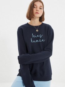 Свитшот Trendyol модель TMNAW22SW1500/Lacivert Фото