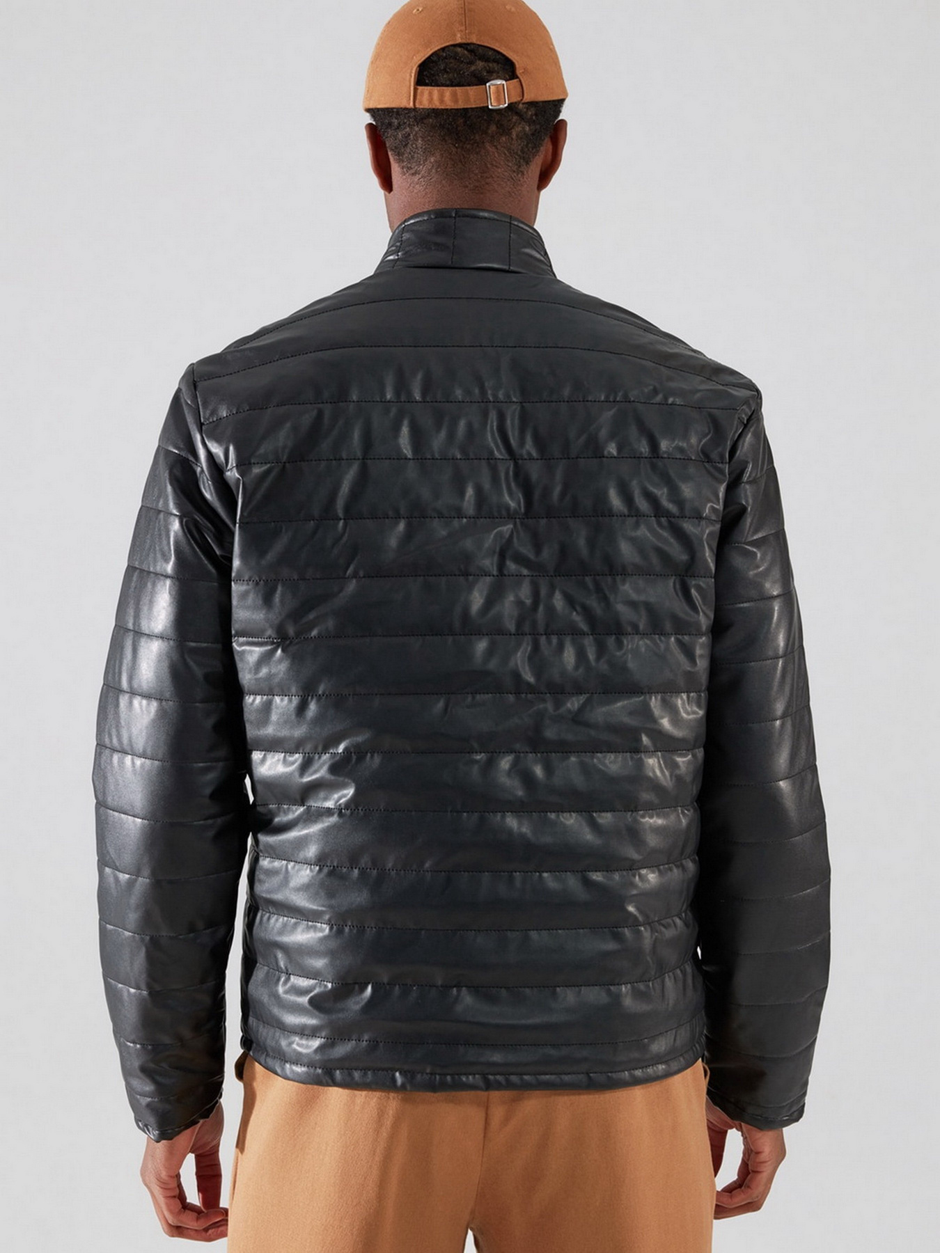 Куртка кожаная Trendyol модель TMNAW22MO0440/Siyah Фото