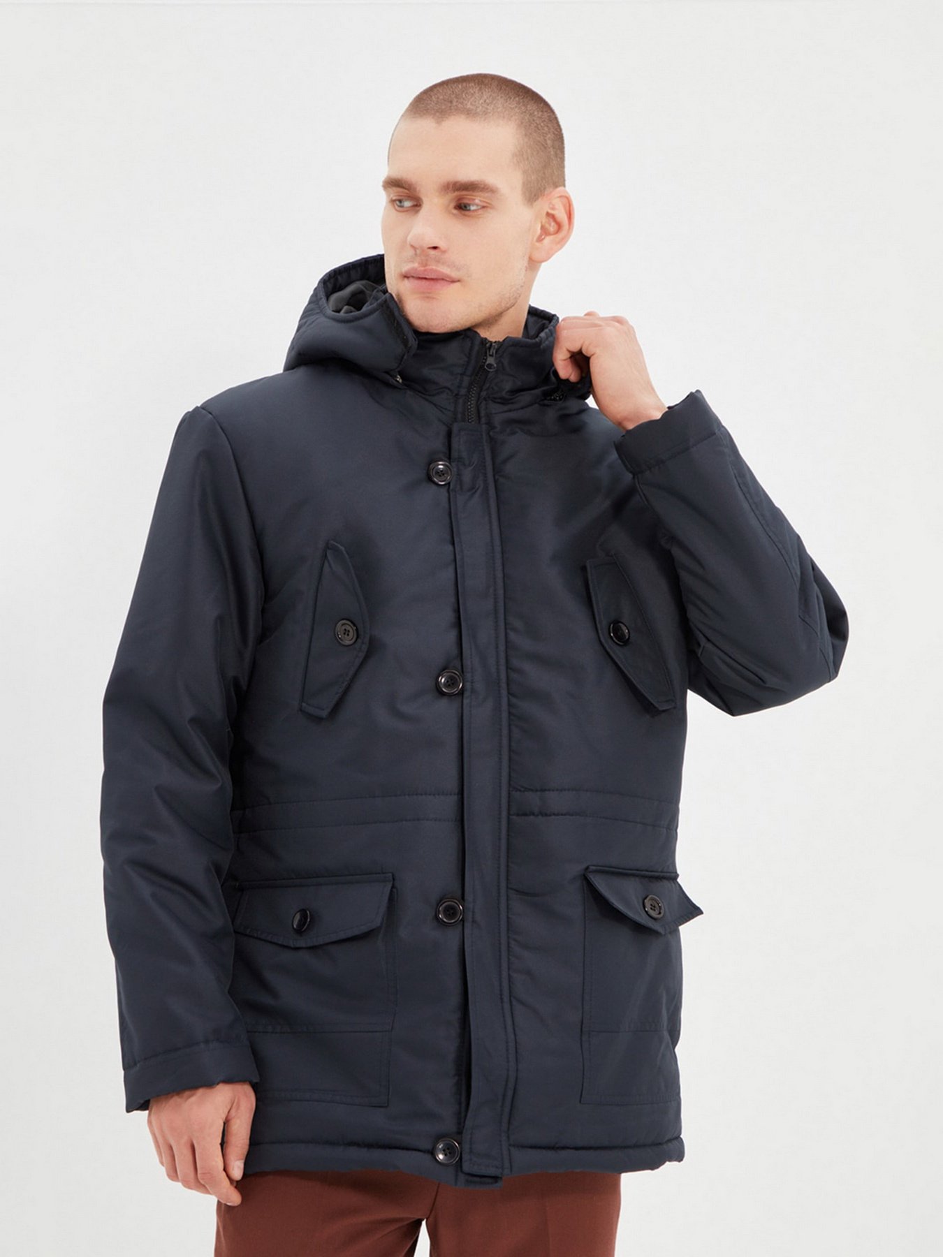 Парка Trendyol модель TMNAW22MO0120/Lacivert* Фото