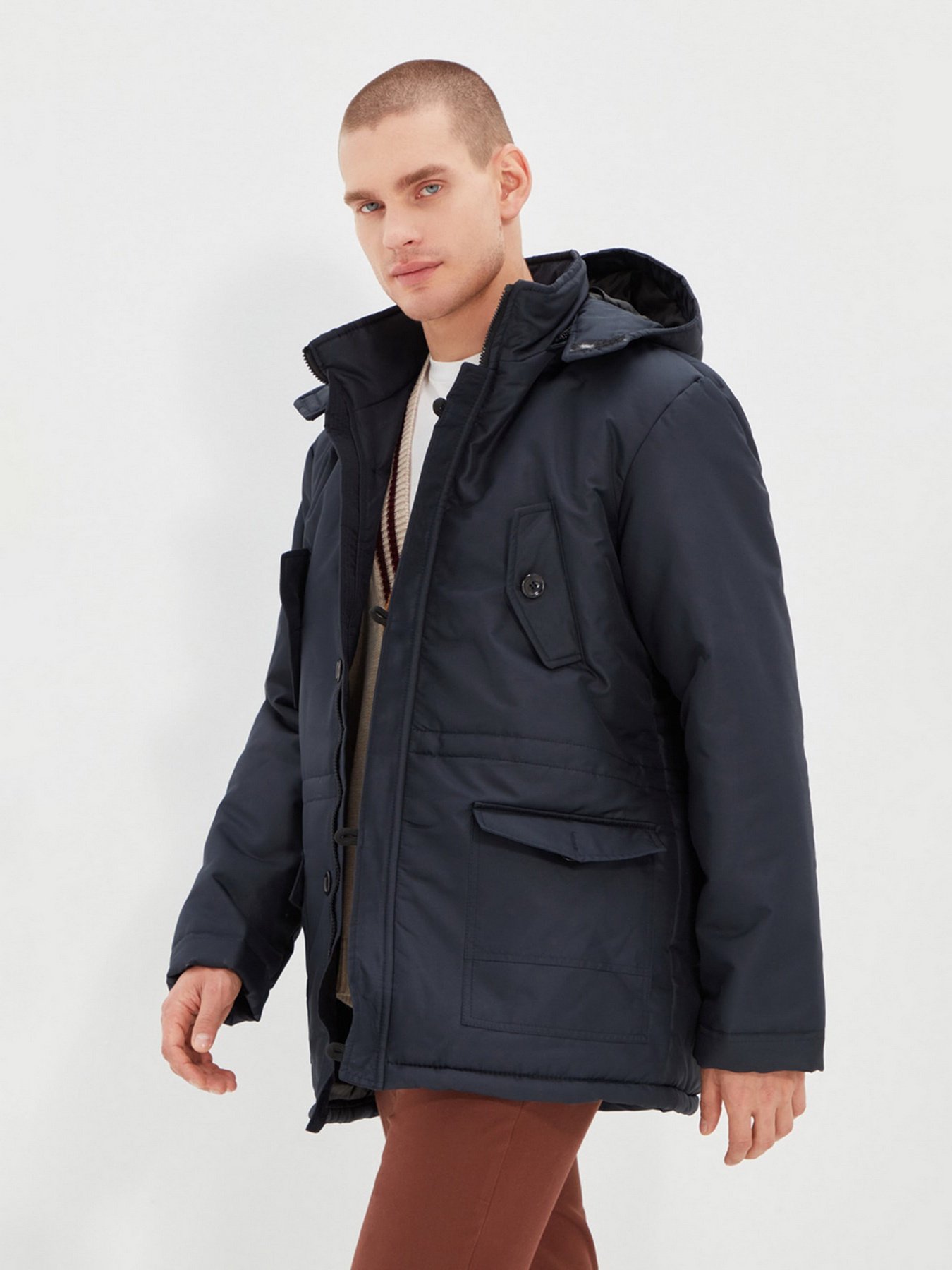 Парка Trendyol модель TMNAW22MO0120/Lacivert* Фото