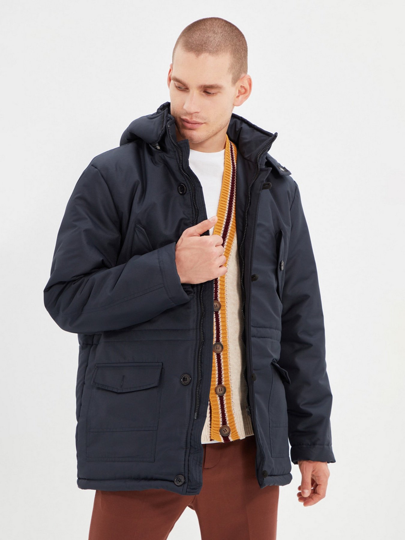 Парка Trendyol модель TMNAW22MO0120/Lacivert* Фото