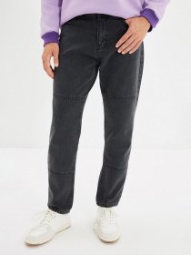 Прямые джинсы Trendyol Relax модель TMNAW22JE0040/Siyah Фото