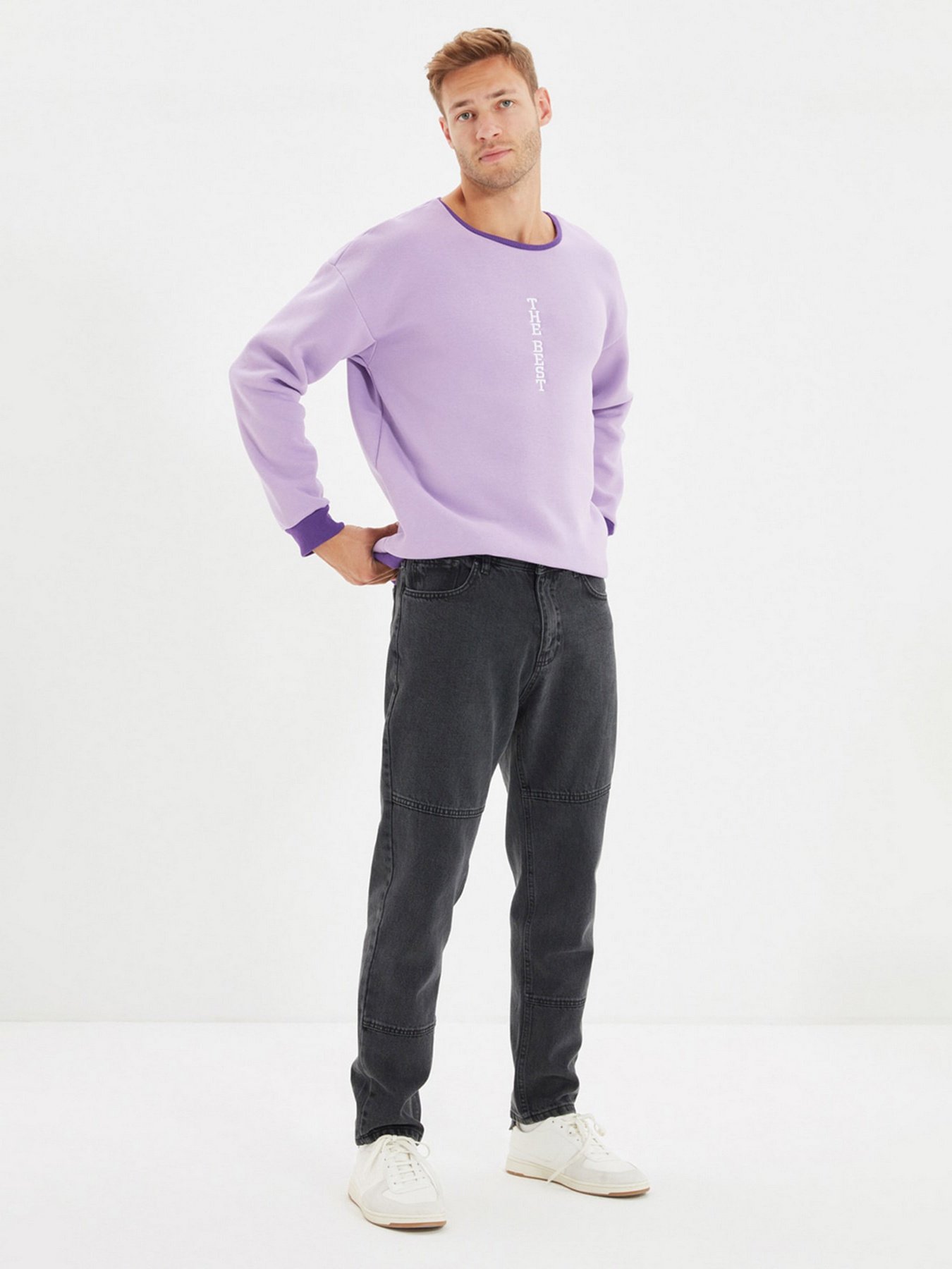 Прямі джинси Trendyol Relax модель TMNAW22JE0040/Siyah Фото