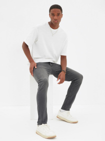 Скинни джинсы Trendyol Skinny модель TMNAW22JE0210/Gri Фото