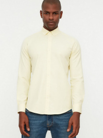 Рубашка повседневная Trendyol модель TMNSS22GO0039/Sari Фото