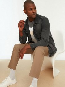 Джинсова куртка Trendyol модель TMNSS22CE0021/Antrasit Фото