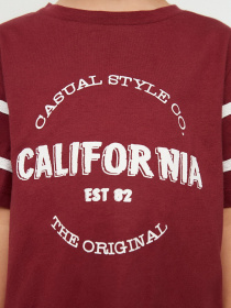 Футболка Trendyol модель TKDSS22TS0615/Bordo Фото