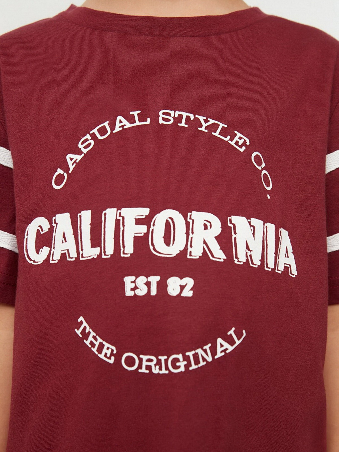 Футболка Trendyol модель TKDSS22TS0615/Bordo Фото