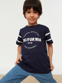 Футболка Trendyol модель TKDSS22TS0615/Lacivert Фото