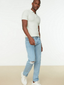 Прямі джинси Trendyol Straight модель TMNSS22JE0087/Mavi Фото