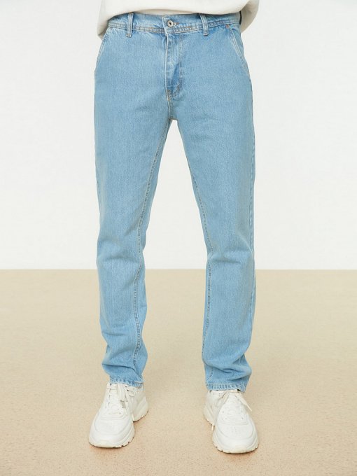 Прямі джинси Trendyol Straight модель TMNSS22JE0100/Mavi Фото