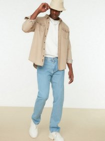 Прямі джинси Trendyol Straight модель TMNSS22JE0100/Mavi Фото