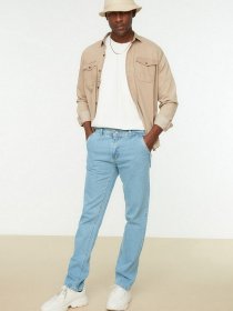 Прямі джинси Trendyol Straight модель TMNSS22JE0100/Mavi Фото