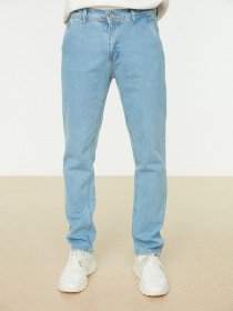 Прямі джинси Trendyol Straight модель TMNSS22JE0100/Mavi Фото