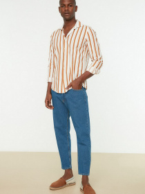 Джинсы Trendyol Essential Crop модель TMNSS22JE0370/Lacivert Фото