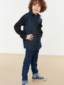 Рубашка Trendyol модель TKDSS22GO0068/Mavi Фото