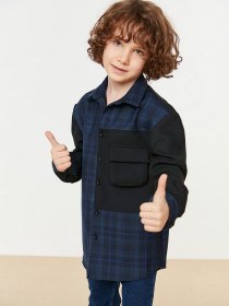 Рубашка Trendyol модель TKDSS22GO0068/Mavi Фото