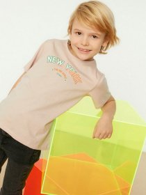 Футболка Trendyol модель TKDSS22TS0511/Bej Фото