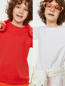 Набір футболок Trendyol модель TKDSS22TS0612/Beyaz-Cok Renkli Фото