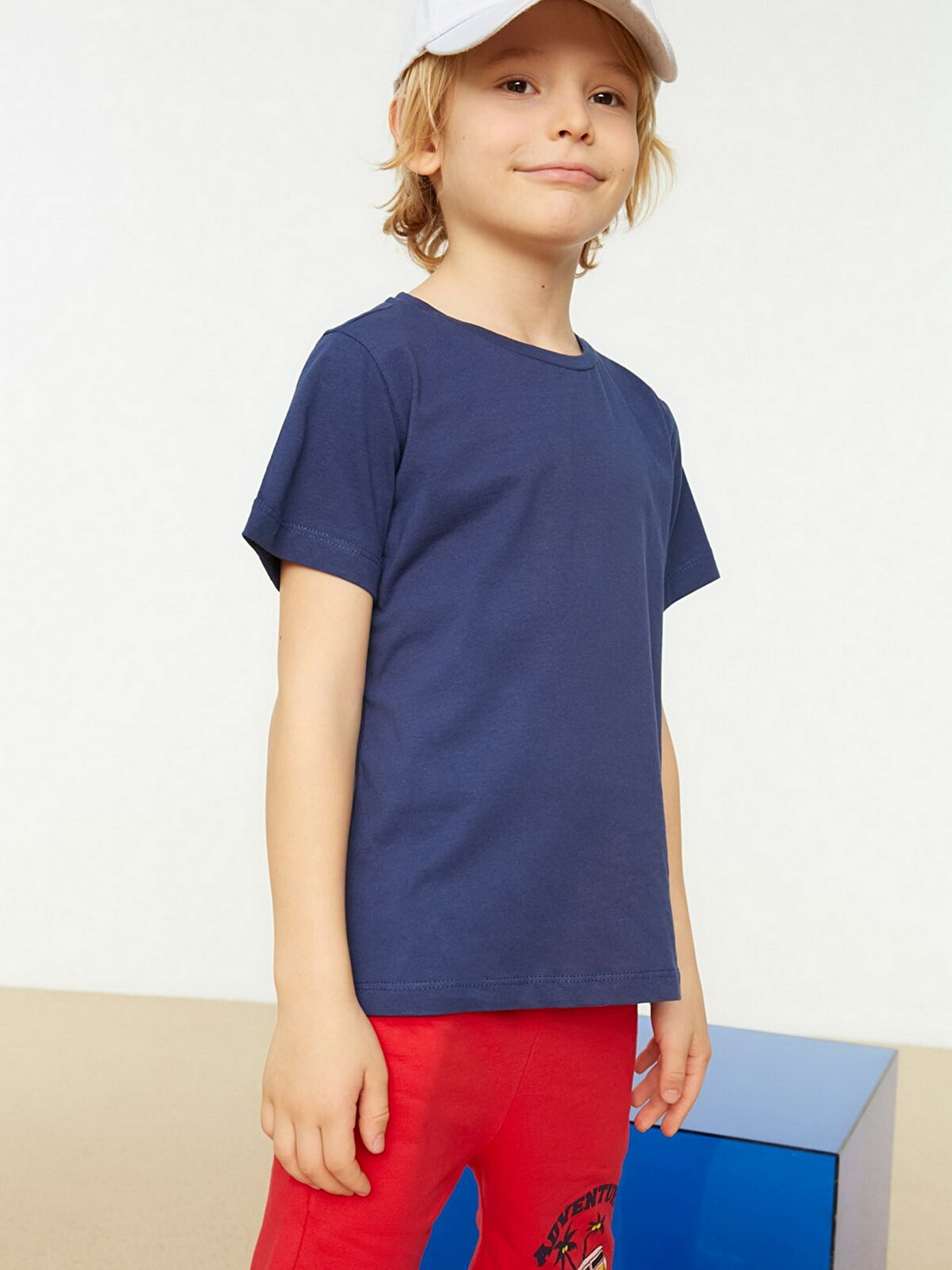 Набор футболок Trendyol модель TKDSS22TS0612/Lacivert-Haki Фото