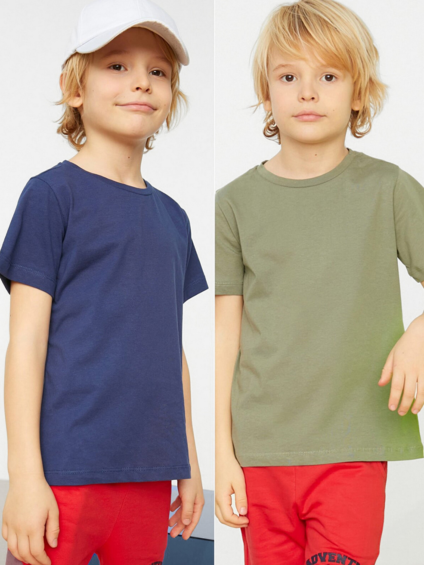 Набор футболок Trendyol модель TKDSS22TS0612/Lacivert-Haki Фото